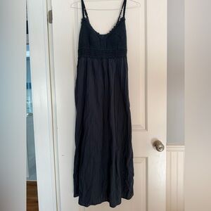 Old Navy Navy Crochet-Top Maxi Dress